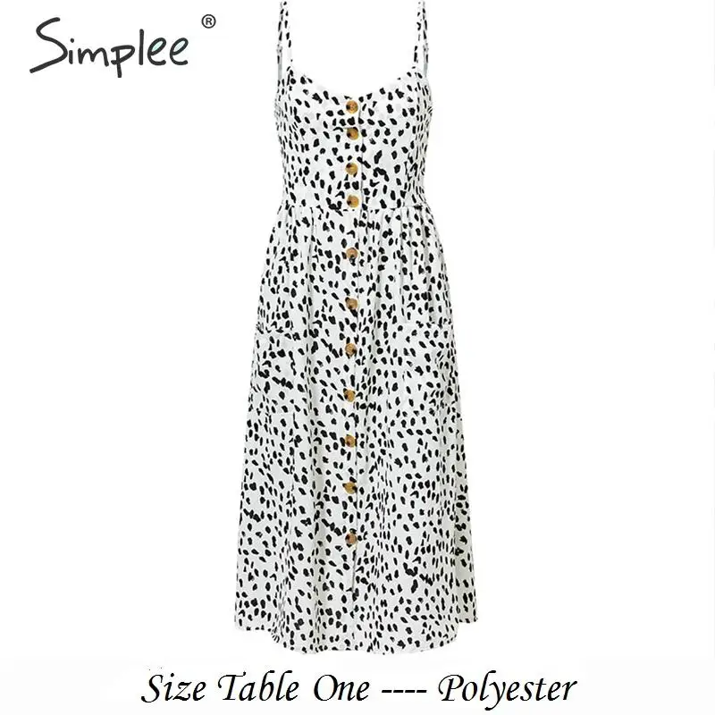 Leopard Женское хлопковое платье Simplee в горошек, элегантное мини платье желтого цвета с пуговицей и карманом, повседневное женское летнее пляжное платье - Цвет: Leopard