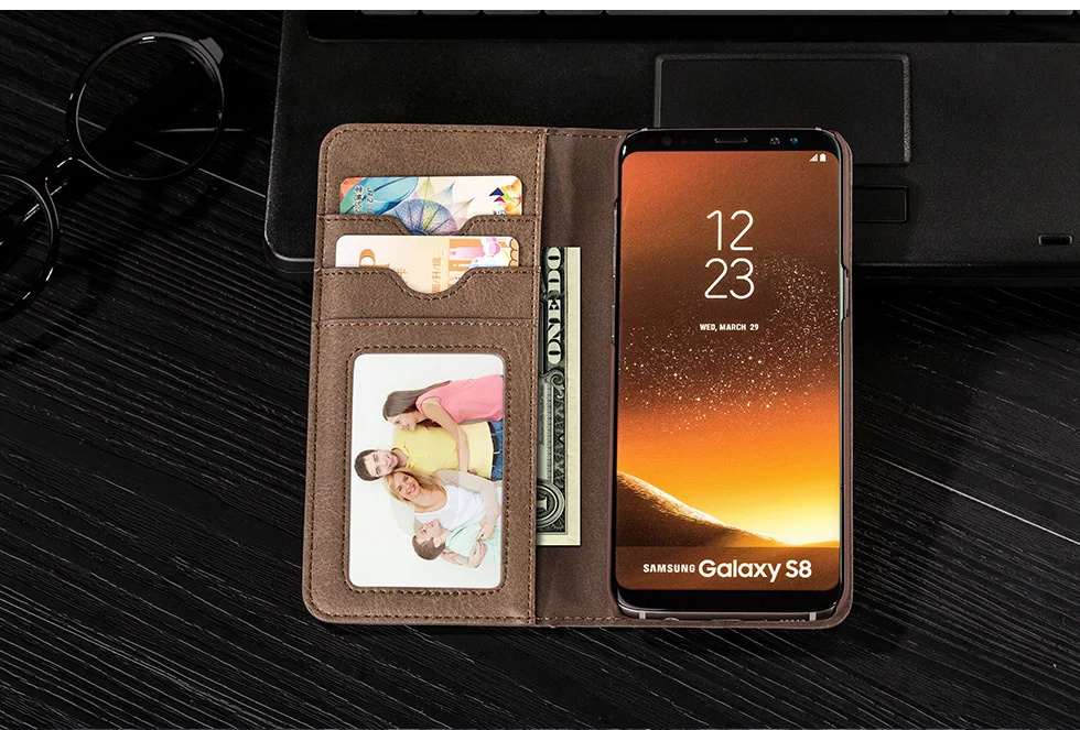 Musubo чехол для Apple iPhone 7 Plus флип чехол для iPhone 6 6 S Samsung Galaxy S8 плюс Примечание 8 кожаный чехол подставка крышка кошелек сумка