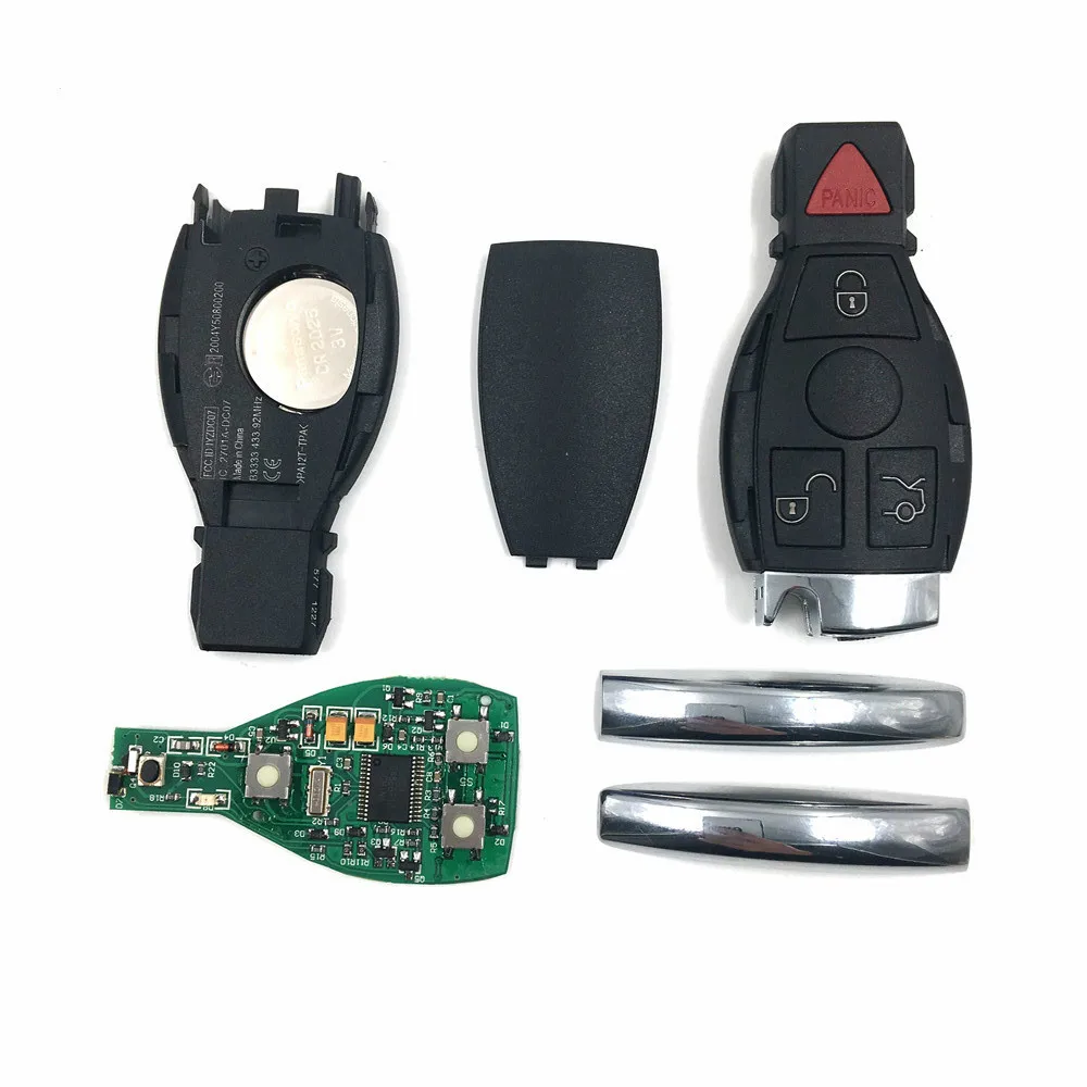 SCOONN 4 кнопки Smart пультов ключа автомобиля 315/433 мГц для Mercedes Benz MB 2000 + NEC BGA Тип