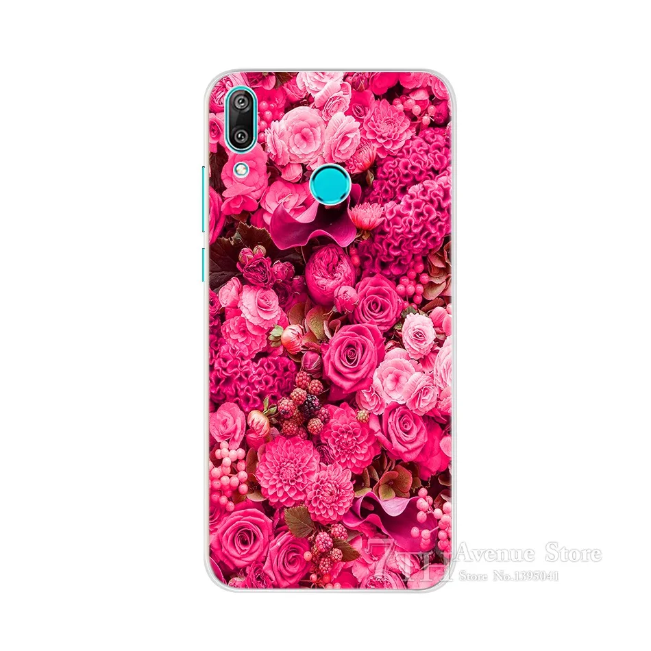Фиолетовый Силиконовый чехол для телефона из ТПУ для huawei Y7 Prime, мягкий чехол из ТПУ для huawei Y7, чехол для huawei Y 7 Y7 Prime - Цвет: Фиолетовый