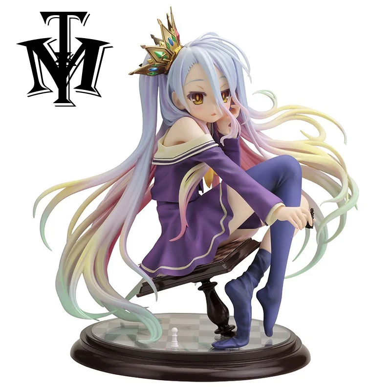 Аниме игра прекрасный мультфильм фильм фигурку модель без игры жизни Широ 16 см