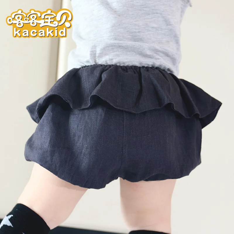 Детские летние хлопковые шорты с оборками Ka3380|girls pants|baby girl pantsgirls summer pants |
