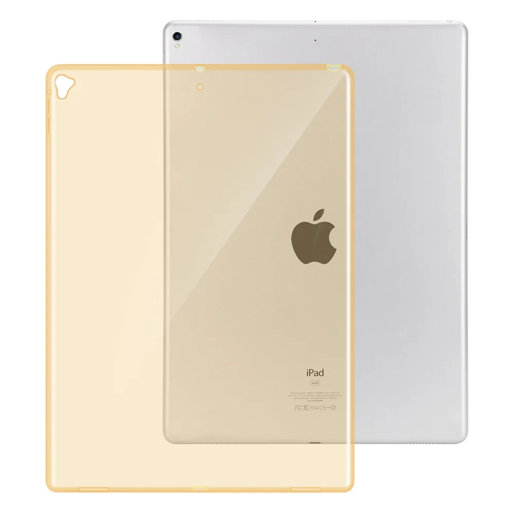 Модный Ультратонкий Мягкий ТПУ силиконовый тонкий прозрачный чехол для Apple iPad Pro 12,9 защитный чехол для кожи+ пленка+ ручка