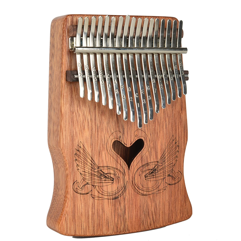 17 клавиш Kalimba Mbira портативная модная Sanza клавиатура для пианино с пальцами Marimba