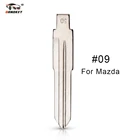 Dandkey, 1 шт., #09, неразрезанное лезвие ключа для автомобильного брелока Mazda Vitz, замена полотно дистанционного ключа