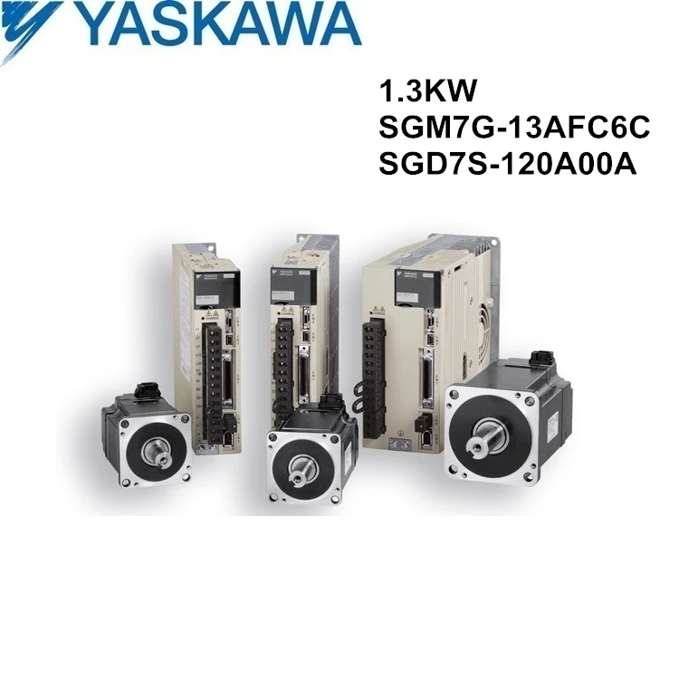 

SGM7G-13AFC6C+SGD7S-120A00A original YASKAWA 1.3KW servo motor and driver with cables