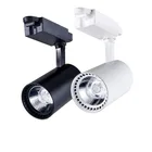 Светодиодный светильник с рельсовой направляющей, Точечный светильник для магазина, 1 шт., 12 Вт, 20 Вт, 30 Вт