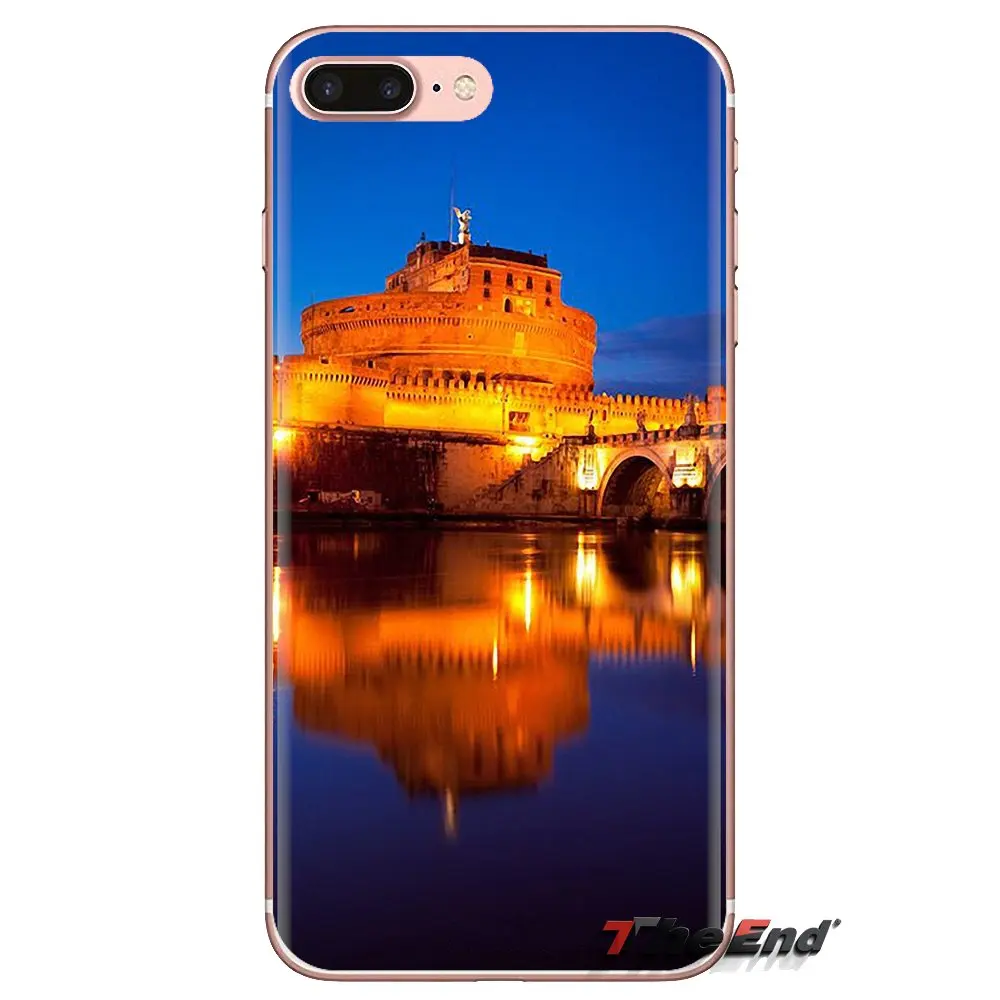 Прозрачный чехол из ТПУ Castel Sant Angelo Rome Italy для Samsung Galaxy S3 S4 S5 Mini S6 S7 Edge S8 S9 S10 Plus Note 3 4 5 8