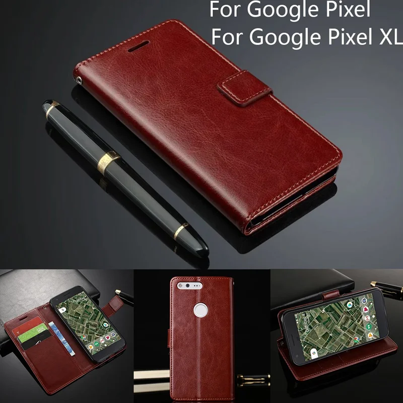Кожаный чехол кошелек для Google Pixel книжка XL телефона Роскошный ультра тонкий
