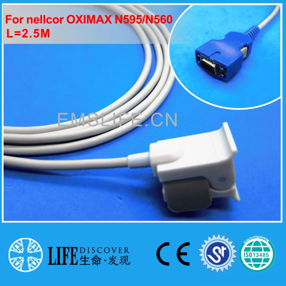 

Long cable child and pedicatric clip spo2 sensor for nellcor OXIMAX N595N560