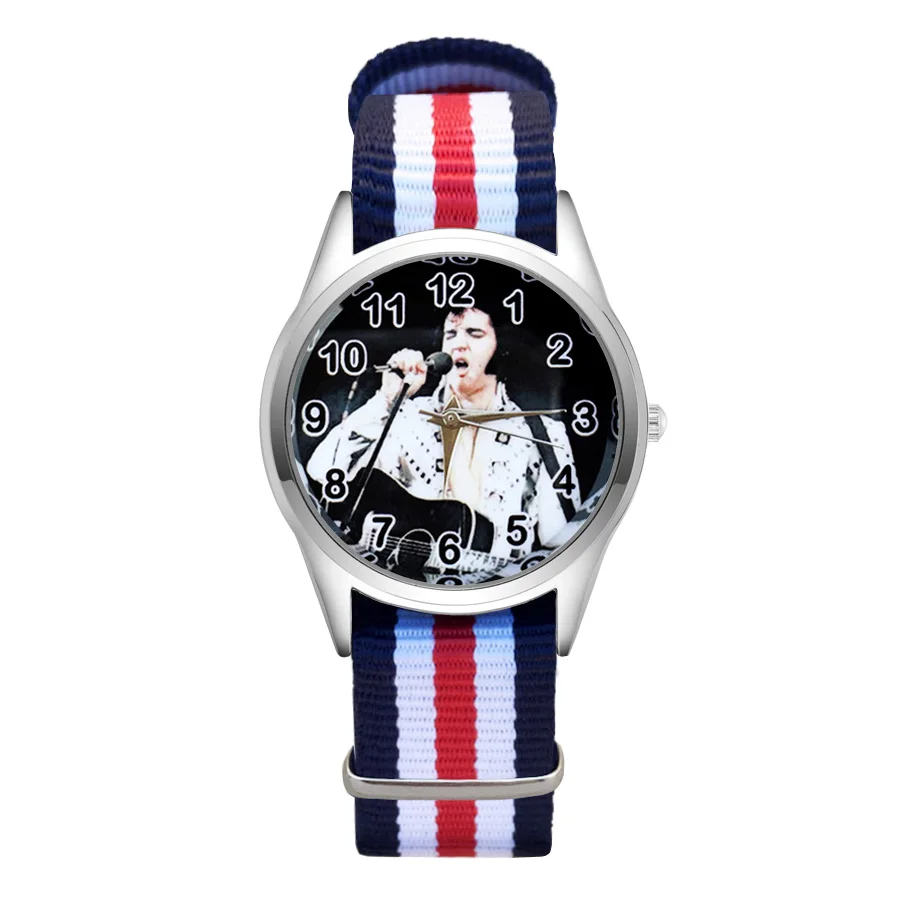 Модные часы в стиле мультфильма Elvis женские для девочек студентов мальчиков