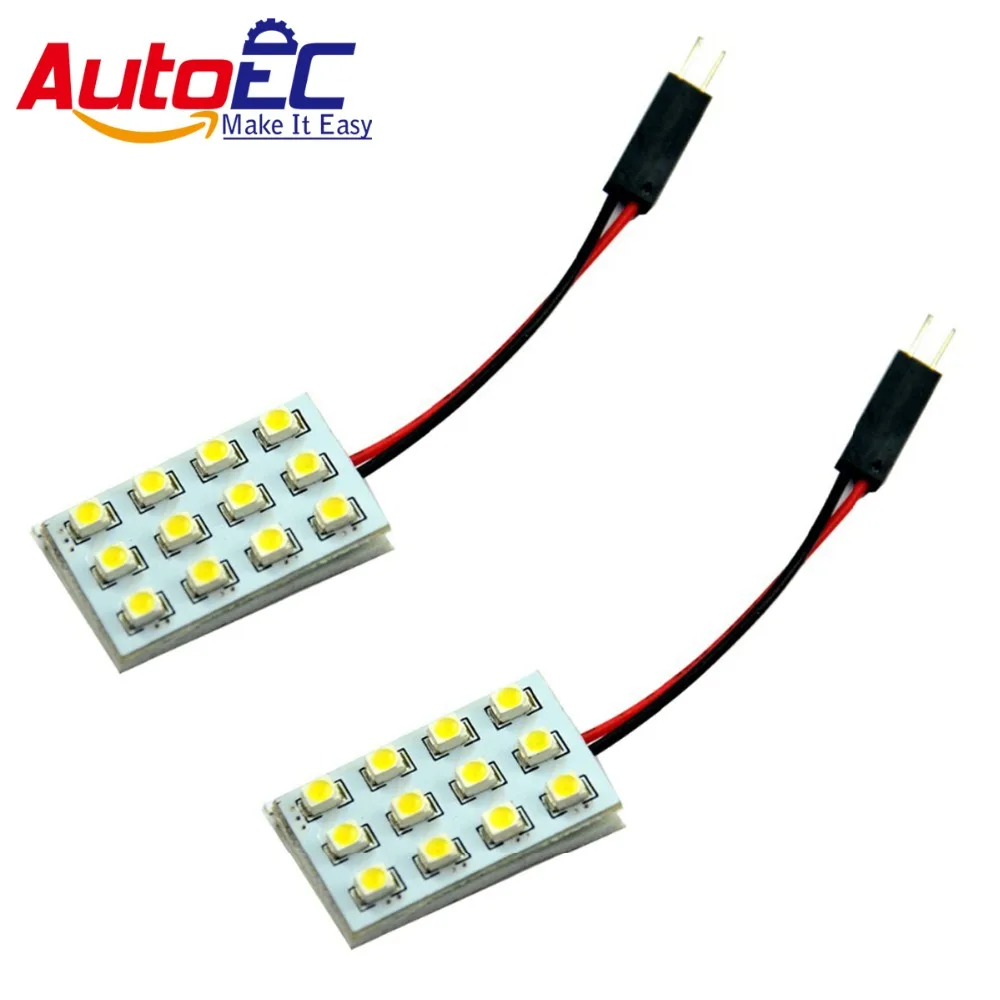AutoEC 10x12 SMD светодиодные купольные лампы автомобильные/транспортные