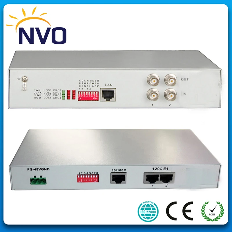 2FE Ethernet для E1 постоянного тока в переменный конвертер, 10/100 Адаптивная, VLAN, настольного компьютера, AC220V или 48V Питание(опционально), евро зарядка