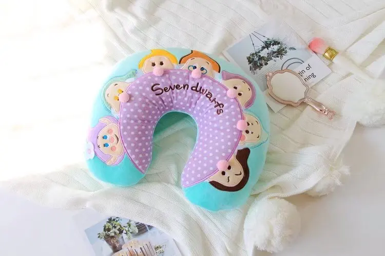 Мультфильм Принцесса Белоснежка семь маленький гном Мягкие плюшевые путешествия шею COMFORT-U мягкая подушка для шеи Подушечка Для позвонков подарок