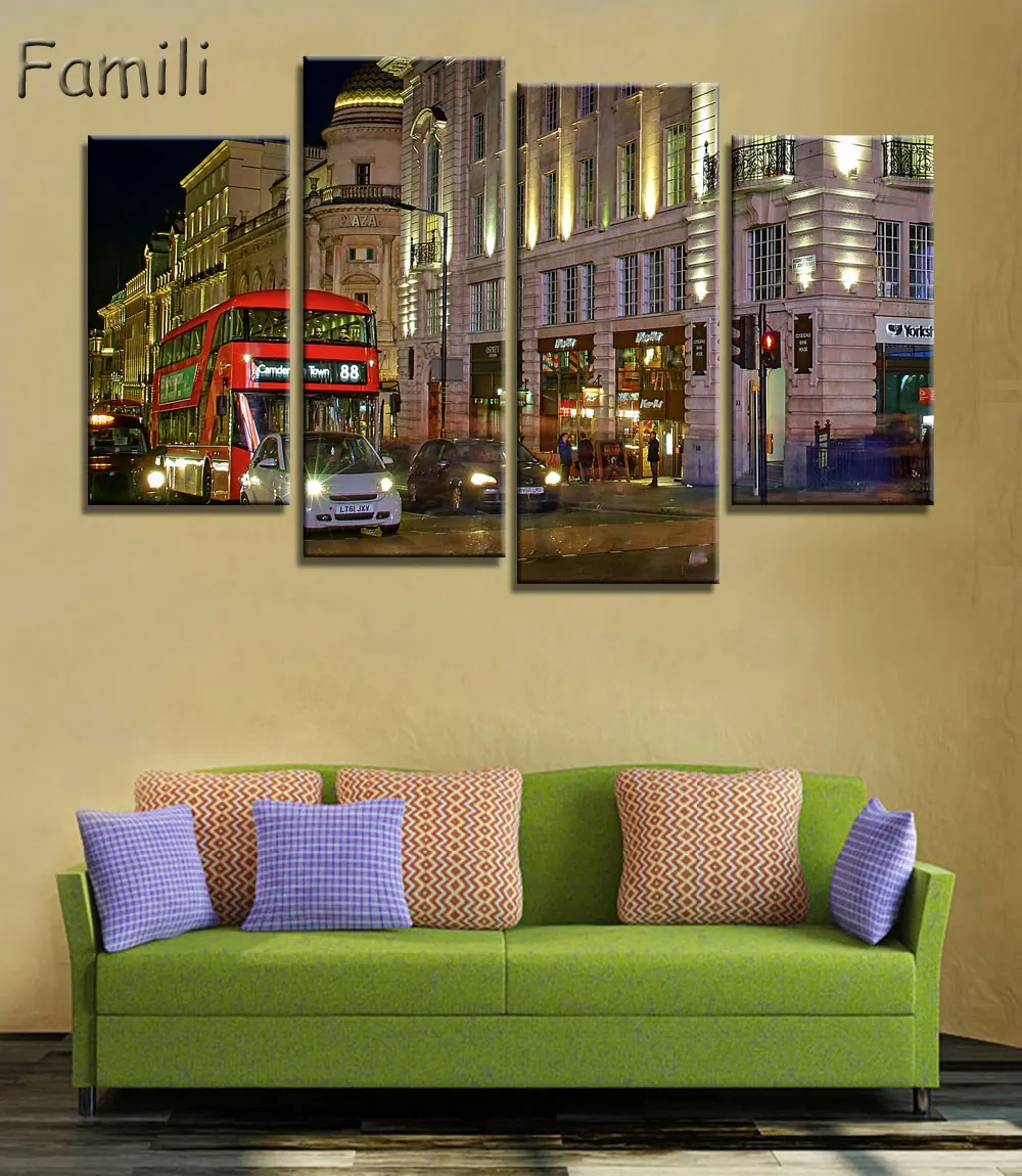 4 шт. картины с изображением современного искусства|london oil paintings|art paintingoil painting |