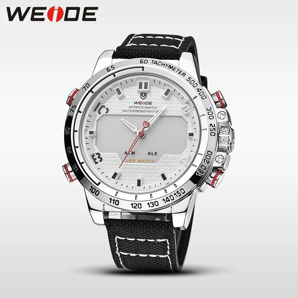 WEIDE оригинальные часы с нейлоновым ремешком Мужские брендовые Роскошные