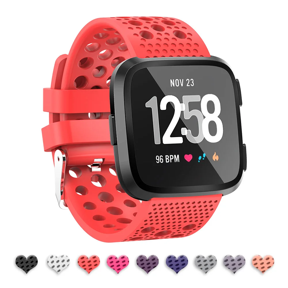 Для Fitbit Versa Bands спортивный материал для умные часы маленькие большие мужские и