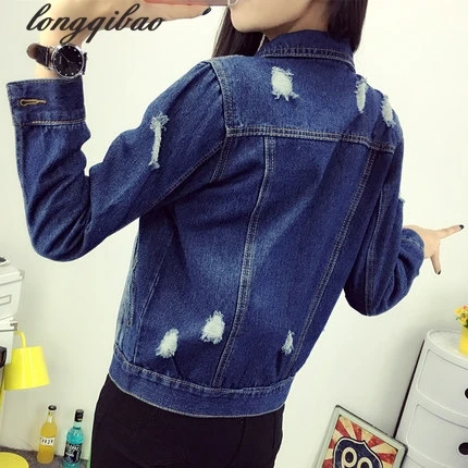 2017 весенняя и осенняя короткая Корейская версия новой джинсовой куртки с