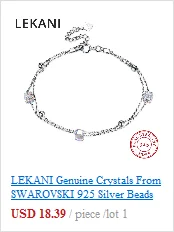LEKANI, Ретро стиль, черные серьги в форме капли воды, кристаллы от Swarovski, для женщин, вечерние, подарки, настоящее Серебро S925 пробы, хорошее ювелирное изделие