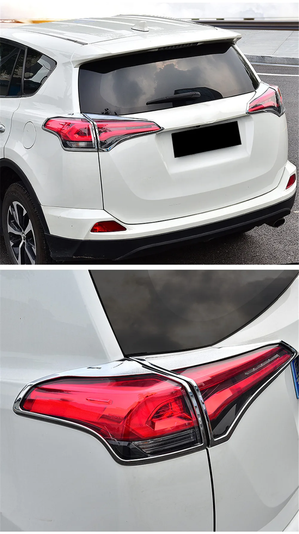 Внешний налобный светильник, рамка, Наклейка для Toyota RAV4, передний задний налобный светильник, Накладка для Toyota RAV4