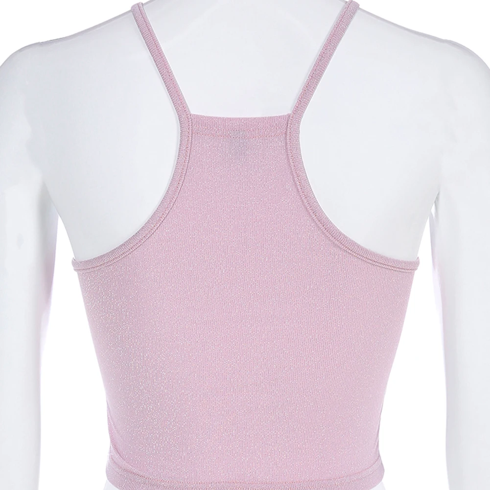 New Women Criss-Cross Halter Tanks Vest Top Cami Sleeveless Summer Crop Tops Backless Party Clubwear Casual Outfits