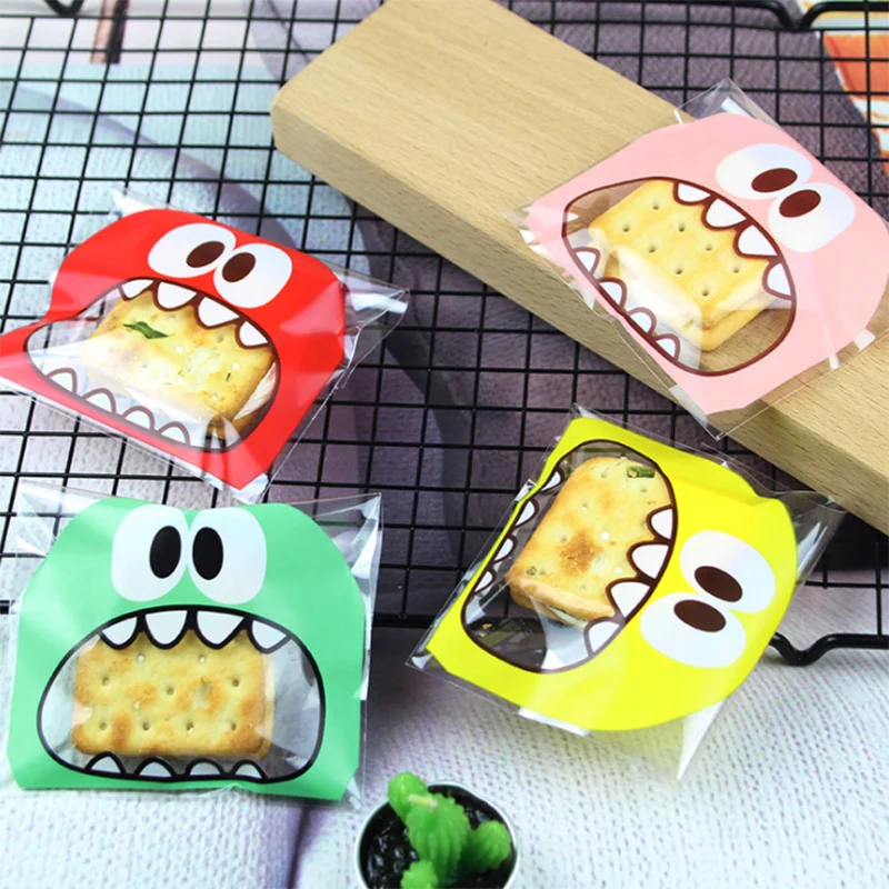 100 шт. пластиковые пакеты для конфет и печенья | Дом сад