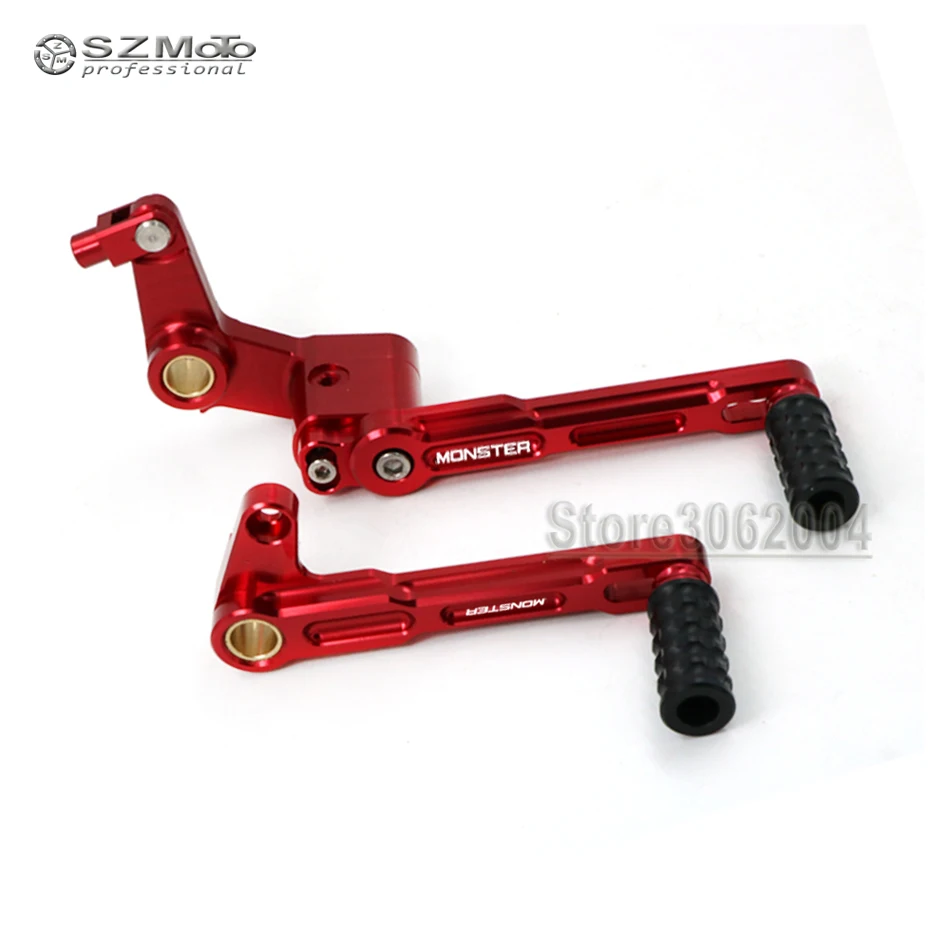 

Рычаг переключения передач для DUCATI MONSTER 696 796 1100/S, Регулируемый рычаг переключения передач, педаль, аксессуары для мотоциклов, алюминиевые де...