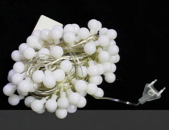 Светодиодные мерцающие огни на Рождество тип шара 10 м 100 светодиодов