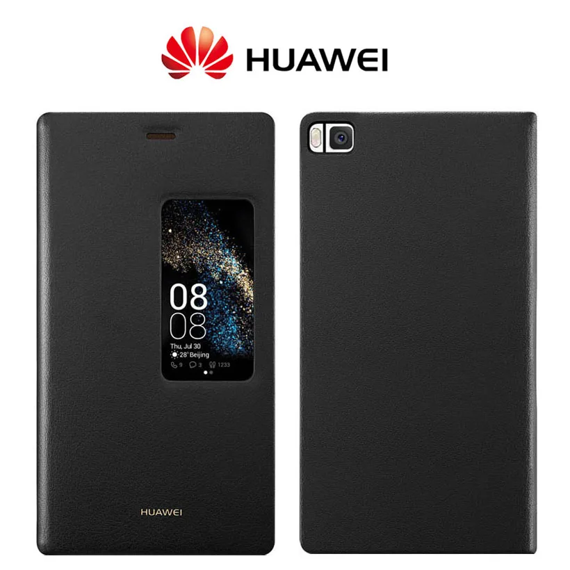 Чехол для HUAWEI P8 100% оригинальный Официальный чехол Smart View с идентификацией по