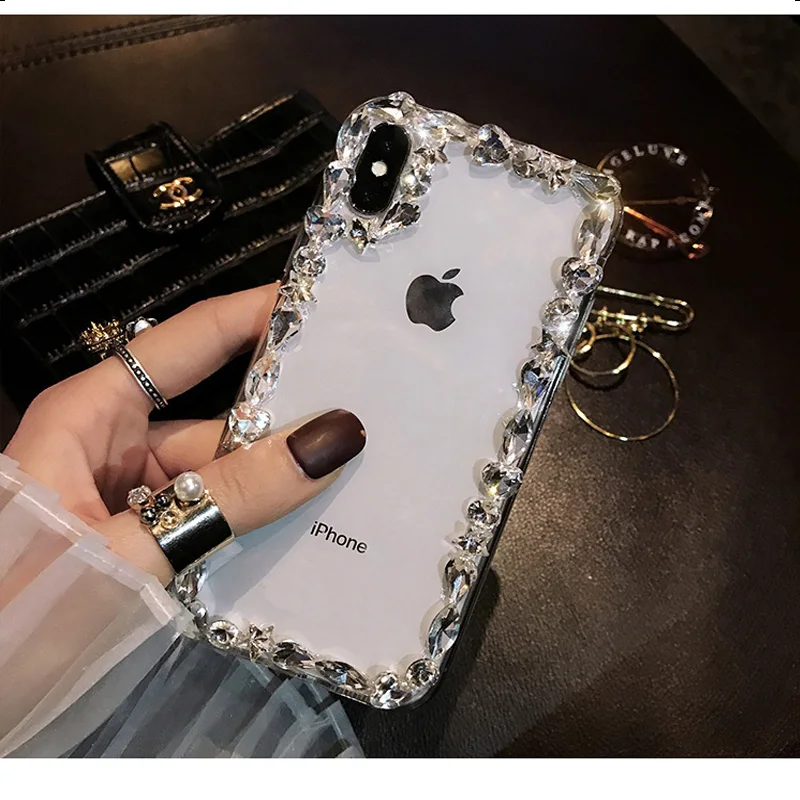 Stylish crystal case for iphone 6 6s 7 8 plus iPhone x xs xr xmax phone back cover |
