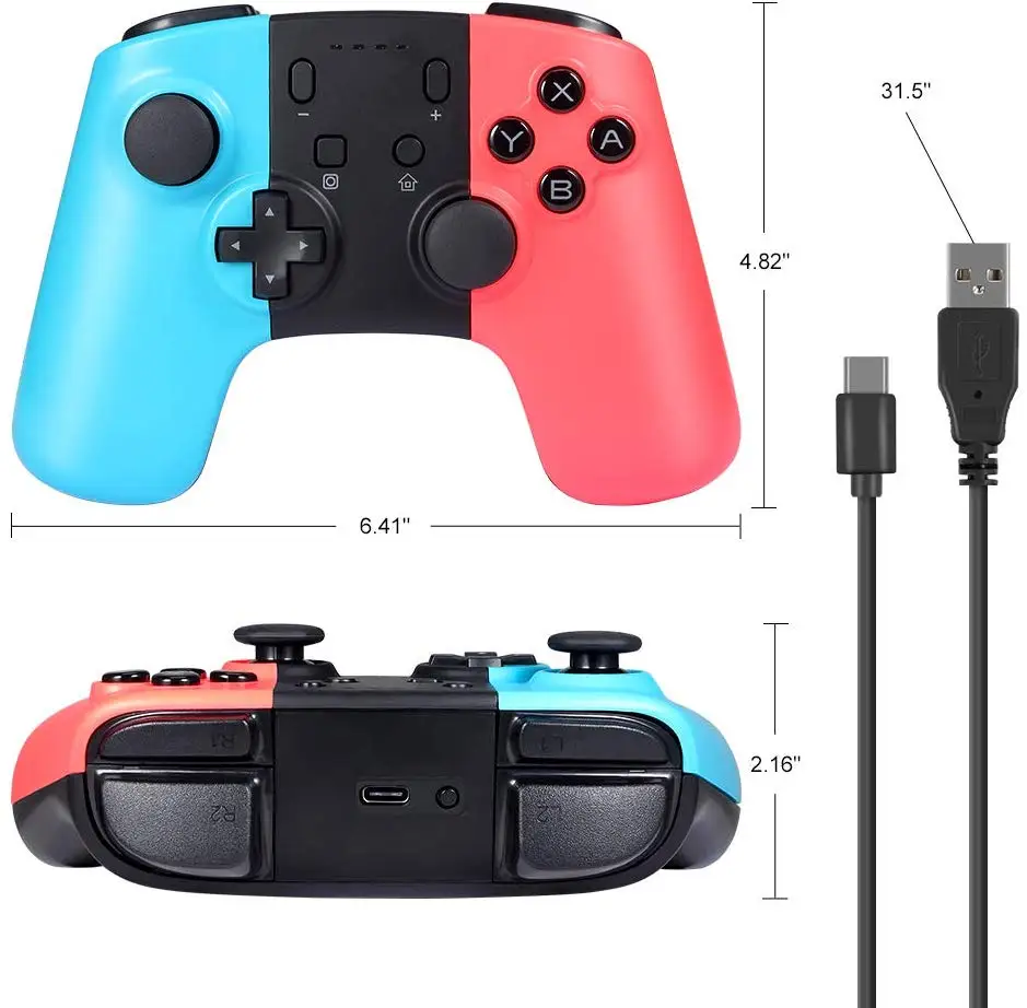 Беспроводной игровой контроллер для Nintendo Switch Console PC Android Bluetooth аккумуляторный геймпад Джойстик Nintend Switch Pro