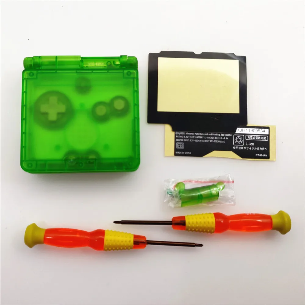 Прозрачный зеленый Корпус Корпуса для nintendo GBA SP ДЛЯ Gameboy Advance консоль | Электроника