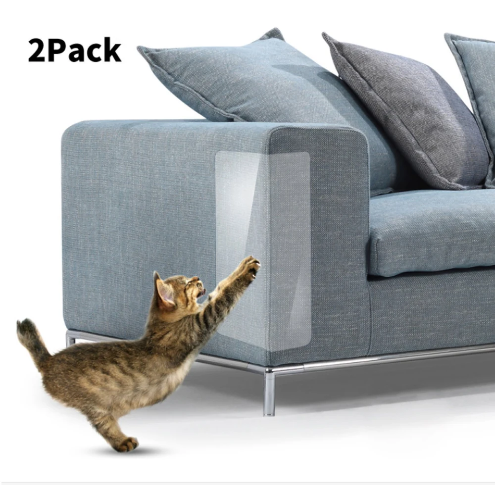 2Pcs/set Pet Cat Scratch Guards Mat Cats Scratching Post Furniture Sofa Claw Protector Pads Upholstery Leather Chairs 7 | Дом и сад