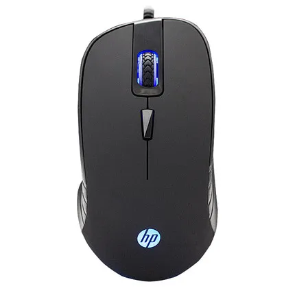 Черный Hp G100 проводной оптический USB игровая Мышь 2000 Точек на дюйм белый/черный E-спортивные игры офис проводной мыши - Цвет: Черный