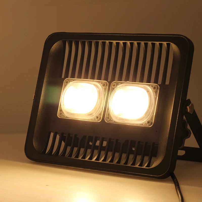 Светодиодный прожектор светильник 30W 50W 100W AC 110V 220V IP66 Водонепроницаемый умная ИС(интеграционная схема светодиодный COB Точечный светильник Настенный Сад проектор теплый белый холодный белый