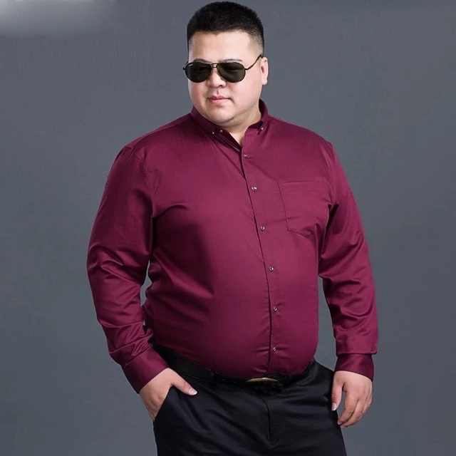 picture color Большой размер 6XL 7XL 8XL 9XL Мужская рубашка с длинными рукавами и лацканами 10XL 11XL деловая Повседневная офисная официальная занятие 8 цветов - Цвет: picture color