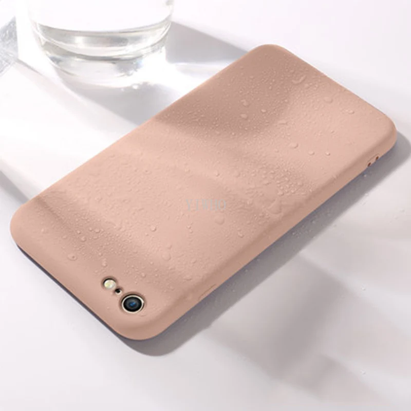 Жидкий силиконовый чехол для Apple IPhone 8 7 Plus slim чехол X XS Xmax Xs Max 6 S Чехол для IPhone I Phone i7 i6 i8 чехол s