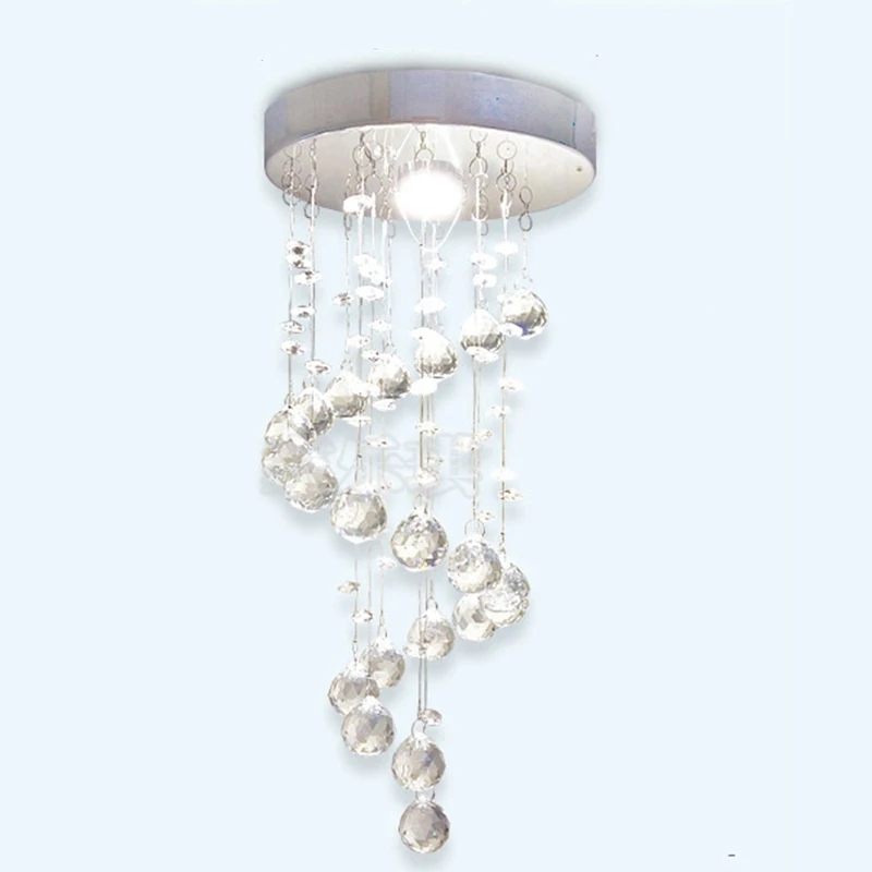 Современные хрустальные люстры светодиодные светильники для коридора освещение