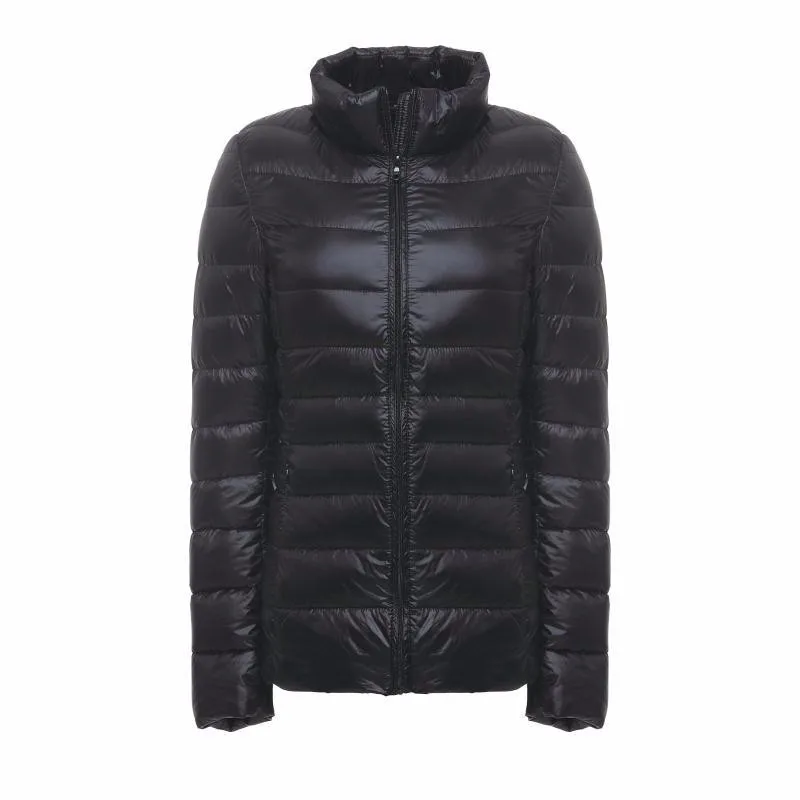 Бренд NewBang 6XL 7XL плюс женское пуховое пальто ультра легкий пуховик женское пуховое пальто светильник ветровка пальто - Цвет: Black