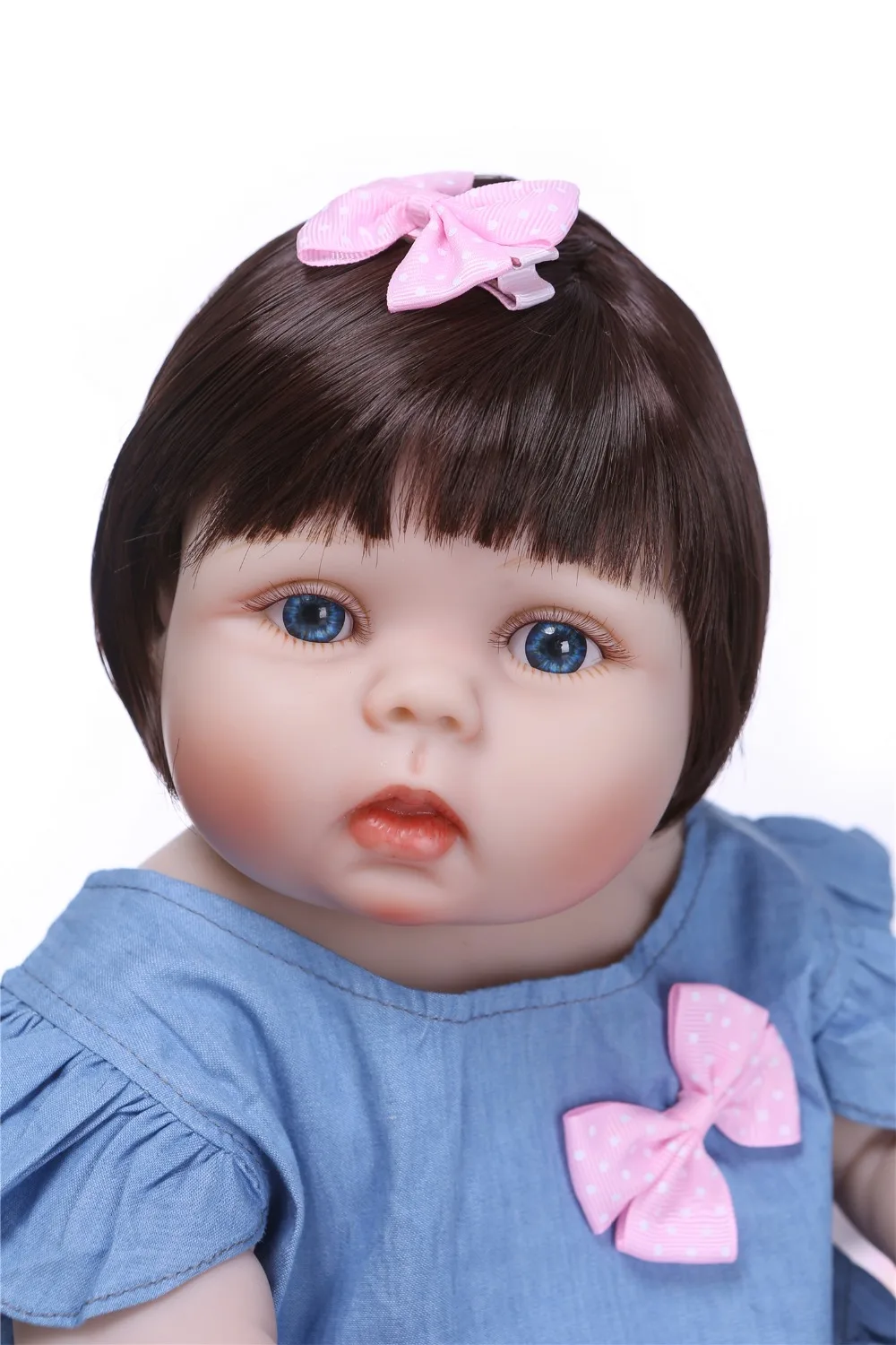 NPK 23 ''принцесса девочка кукла ручной работы полный корпус силиконовая bebe Кукла реборн Детские Куклы Дети Купание игровой дом игрушка кукла для девочек