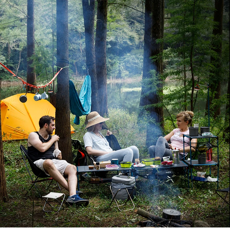 Naturehike складной стол открытый портативный ультра светильник Кемпинг сменный для пикника барбекю ужин вечерние