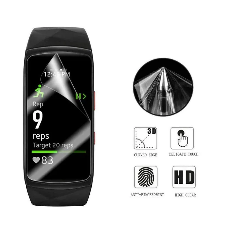 5 шт. защитная пленка из мягкого ТПУ с защитой от царапин для Samsung Gear Fit 2 Pro Fit2 на