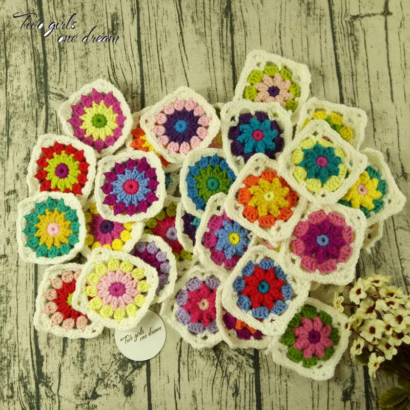Оригинальный DIY Цвета 9 см квадратный coaster ручной работы крючком салфетки Декор