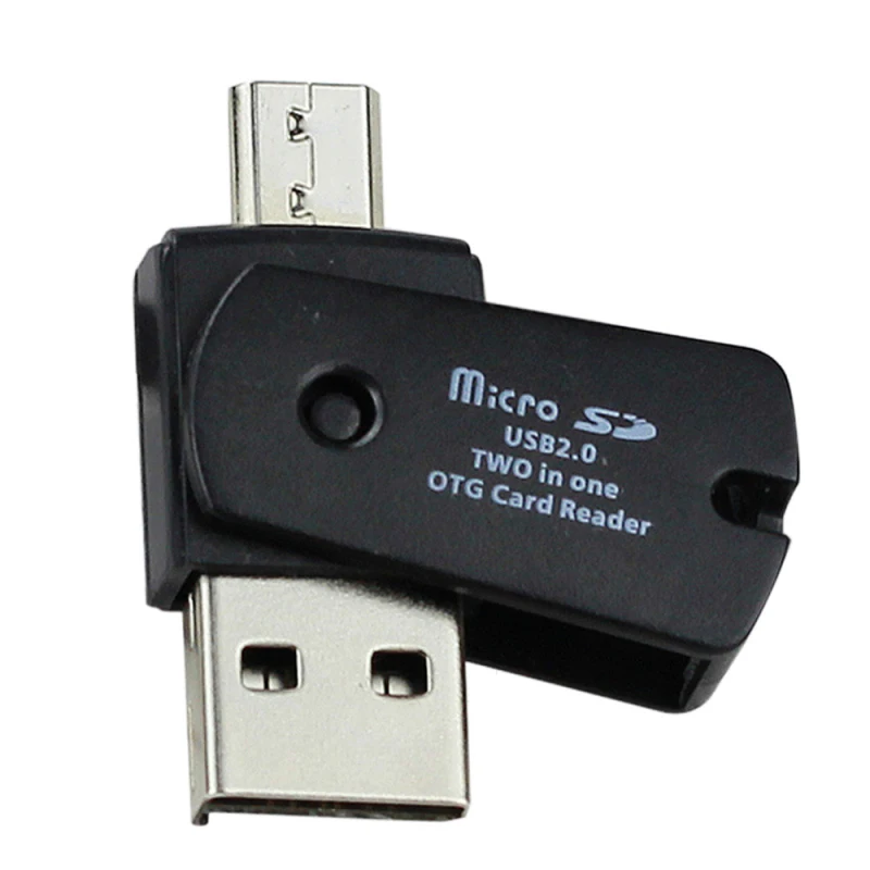 2019 цифровой OTG Micro USB для 2 0 SD TF кардридер адаптер мобильный телефон оптовая