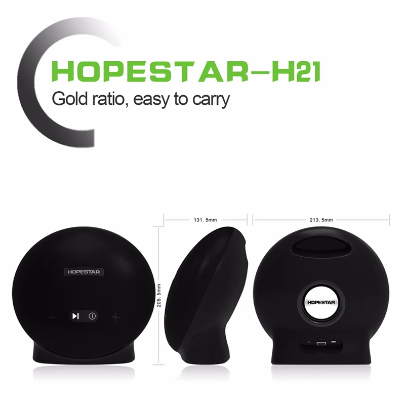 Bluetooth Колонка LemonMan H21 водонепроницаемая Портативная Беспроводная колонка с