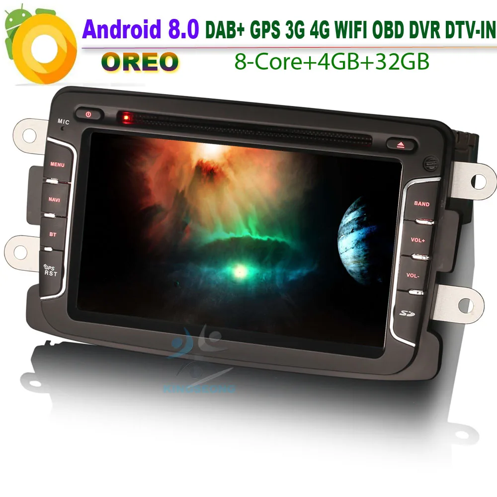 Автомагнитола DAB + Android 8 0 с GPS Навигатором DVD BT Wi Fi 3G/4G Bluetooth OBD CD SD|GPS для транспорта| |