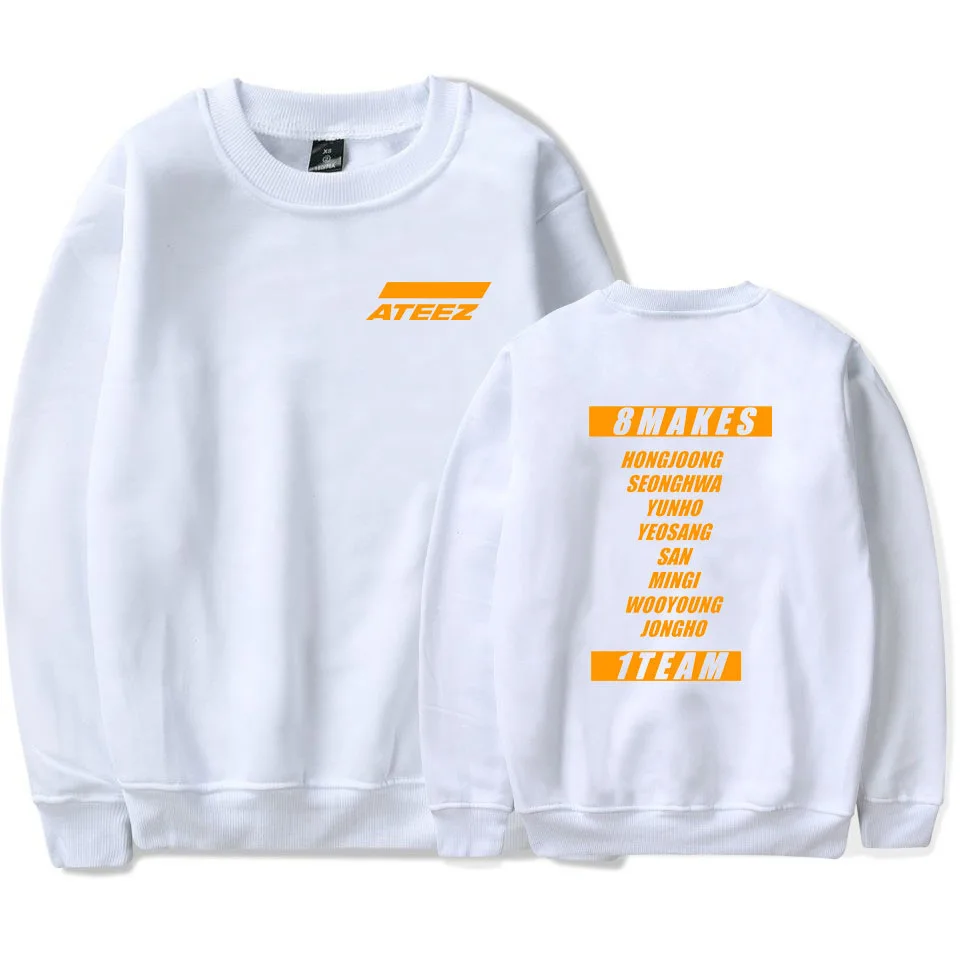 

Moletom Korean KPOP ATEEZ Album Women Hoodies Sweatshirts Casual Long Sleeve O Neck Pullover Jumper Fashion Tops Sudaderas Mujer