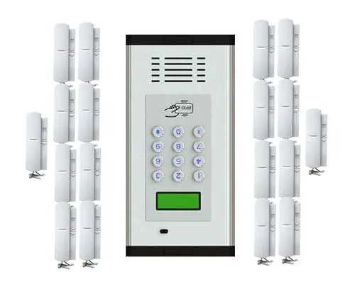 

Новинка, Лидер продаж, аудиодомофон с линией питания и кнопками прямого вызова, поддержка идентификационной Карты для разблокировки, 18 квартир