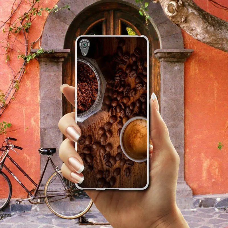 Art Coffee вкусный кофе мягкие мобильные чехлы для телефона из термополиуретана Sony