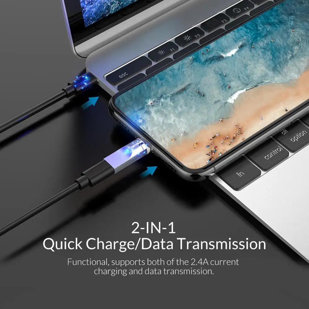 Магнитный адаптер ORICO Micro USB для устройств Android разъем зарядки iphone Samsung Xiaomi